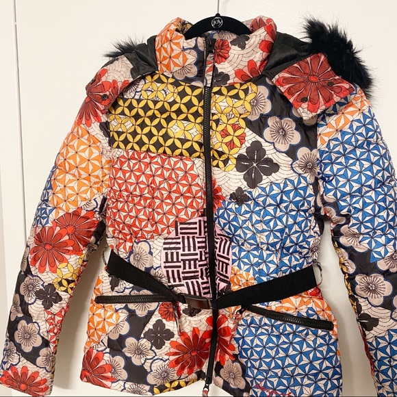 Desigual Patterned Puffer Coat - Picture 3 of 6
